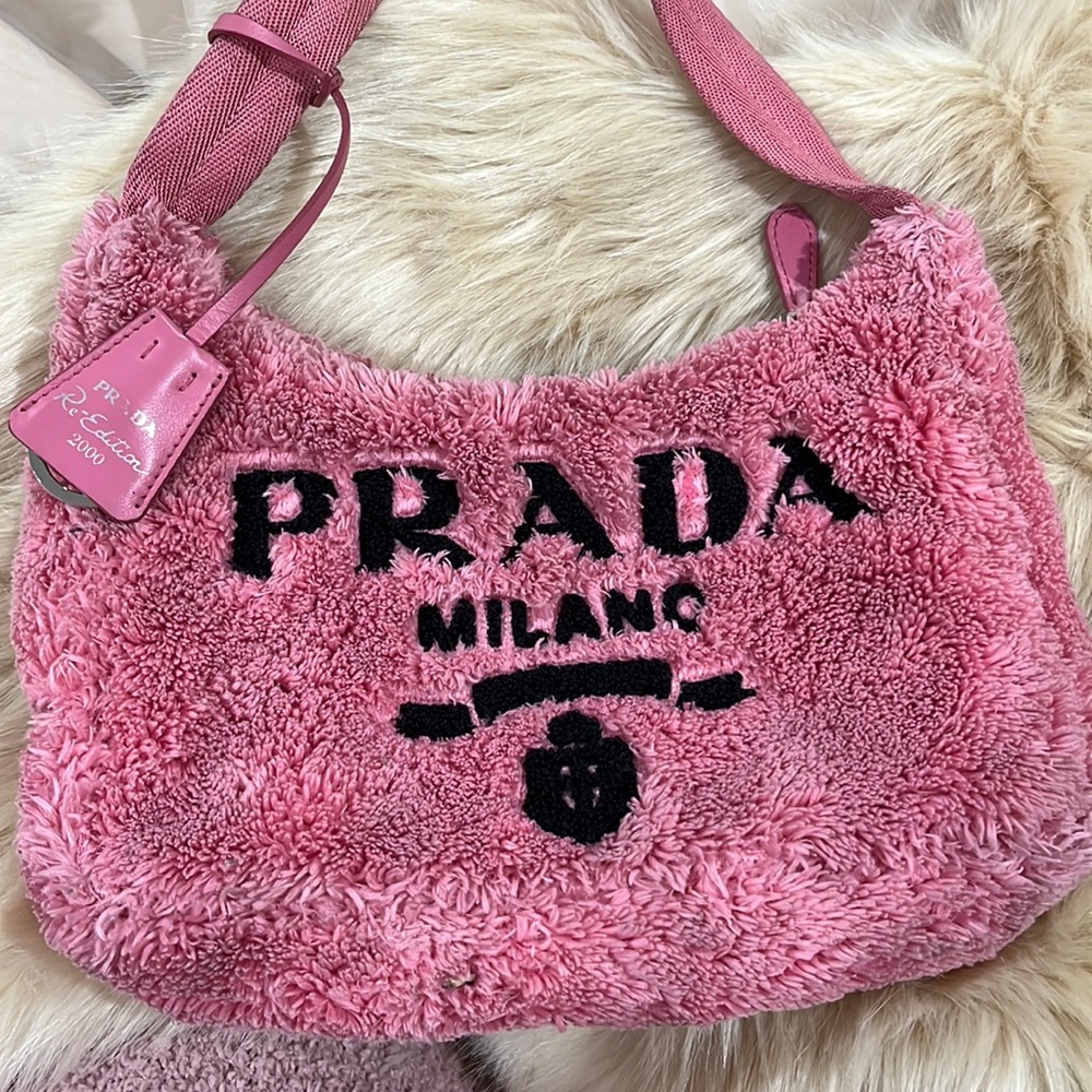 Authentic Prada terry pink Bag